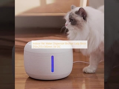 Woda dla zwierząt domowych w pomieszczeniach brązowa lady żywica 213 × 213 × 145 mm 5V DC